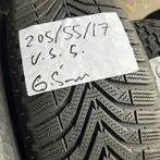 2 x Vredestein Snowtrac 5 205-55-17 Winterbanden 6,5mm, Auto-onderdelen, Banden en Velgen, Gebruikt, 17 inch, Band(en), Personenwagen