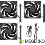 Fractal Design Momentum 14 RGB, 3-pack, Black, Computers en Software, Computerkoelers, Verzenden, Nieuw
