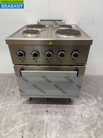 RVS MBM 4 pits elektrisch fornuis kookplaat met oven 70 cm, Ophalen of Verzenden, Nieuw zonder verpakking