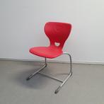 Proform schoolstoel - grijs / rode kunststof zitting, Huis en Inrichting, Stoelen, Ophalen of Verzenden, Nieuw