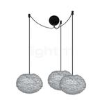 Umage Eos Cannonball Hanglamp 3-lichts, lampenkap grijs/kabe, Verzenden, Nieuw