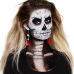 Halloween Oorbellen Doodshoofd 12cm, Verzenden, Nieuw