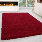 Hoogpolig Vloerkleed | Shaggy | Life | Rood | 80x150 cm, Huis en Inrichting, Stoffering | Tapijten en Kleden, Verzenden, Nieuw