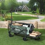 TRUUSK Opvouwbare Tuinwagen 90 Kg - Uitneembaar Zeil - Handv, Doe-het-zelf en Verbouw, Verzenden, Nieuw