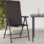 vidaXL Tuinstoelen 8 st inklapbaar poly rattan zwarte, Tuin en Terras, Tuinstoelen, Verzenden, Nieuw, Rotan
