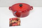 Fontignac Main Libres braadpan - Ovaal - 29 cm - Rood, Verzenden, Zo goed als nieuw