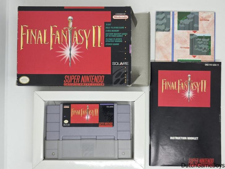 Super Nintendo / Snes - Final Fantasy II - USA, Spelcomputers en Games, Games | Nintendo Super NES, Gebruikt, Verzenden