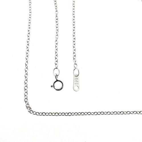 Platina anker schakel ketting | 42 cm (unisex), Sieraden, Tassen en Uiterlijk, Kettingen, Overige kleuren, Gebruikt, Goud, Ophalen of Verzenden