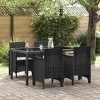 vidaXL Tuinstoel 4 pcs Antraciet 53 x 49 x 85 cm PP, Tuin en Terras, Verzenden, Nieuw