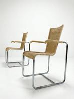 Tecta - Axel Bruchhäuser - Stoel (2) - D20 - Rattan, stalen, Antiek en Kunst
