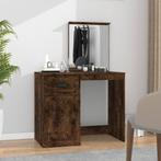 vidaXL Kaptafel met spiegel 90x50x132,5 cm bewerkt hout, Verzenden, Nieuw