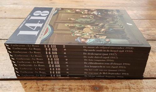 14-18 - 1 t/m 10 - Complete reeks HC - 10 Album - 2015/2019, Boeken, Stripboeken