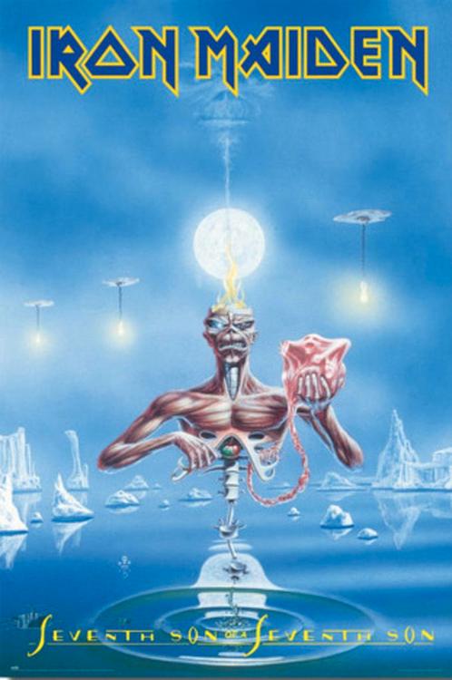 Poster Iron Maiden Seventh Son of a Seventh Son 61x91,5cm, Verzamelen, Posters, Nieuw, A1 t/m A3, Verzenden