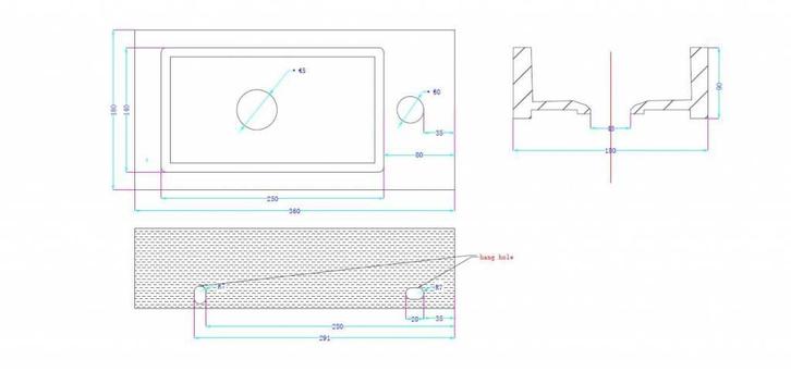 Fontein Mini-Block Rechts 36X18X9 Cm, Doe-het-zelf en Verbouw, Sanitair, Ophalen of Verzenden