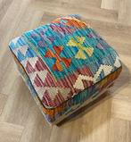 Poef - Kelim Poef(Ongebruikt/Nieuw) - Wol, hard hout, Nieuw