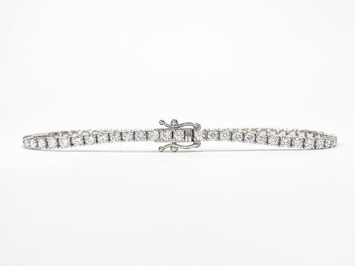 Armband - 14 karaat Witgoud - 2.49ct. tw. Diamant, Sieraden, Tassen en Uiterlijk, Armbanden