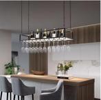 Vintage Hangend Wijnrek – Industrieel Plafondrek 110 cm, Huis en Inrichting, Kasten | Boekenkasten, Verzenden, Nieuw