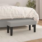 vidaXL Bankje 70x30x30 cm stof lichtgrijs, Verzenden, Nieuw, Stof, Minder dan 150 cm