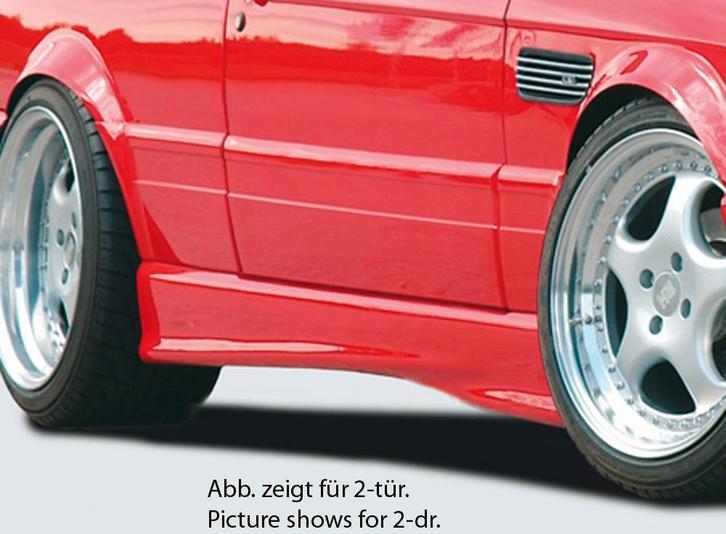 Rieger side skirt | 3er E30 - Lim., Touring, 4-drs. | l stuk, Auto-onderdelen, Carrosserie en Plaatwerk, Nieuw, BMW, Verzenden