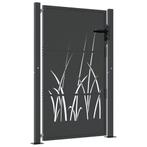 Poort 105x130 Antraciet - Retourdeal - Tuin Makeover? 41%, Met poort, Nieuw, Ophalen of Verzenden, Tuinhek