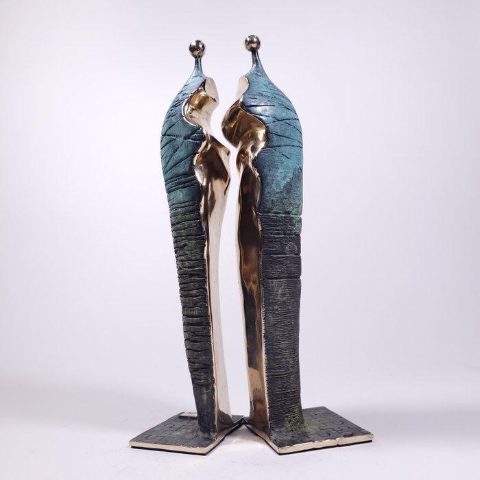 De Zet (1975) - Love. Wedding Anniversary (37cm Bronze), Antiek en Kunst, Kunst | Designobjecten
