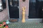Houtsculptuur eekhoorn op stam, Ophalen of Verzenden