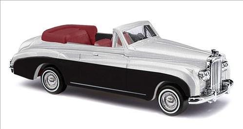 Busch 44451 HO Bentley SerieIII Cabrio, zilver metallic, Hobby en Vrije tijd, Modeltreinen | H0, Gelijkstroom, Overige typen, Nieuw