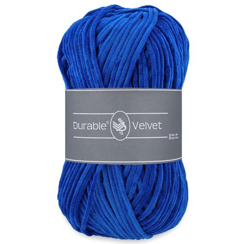 Durable Velvet - 2103 cobalt - Chenille Garen, Hobby en Vrije tijd, Breien en Haken, Ophalen of Verzenden