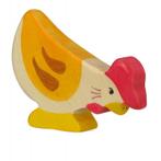 Holztiger - Houten Dieren - Kip pikkend 8 cm, Nieuw