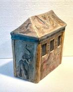 Folk-Art - Speelgoedhuis Vintage carved and painted wooden, Antiek en Kunst