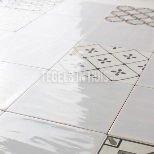 Wandtegel 15x15 cm artic grijs gris handvorm look, Doe-het-zelf en Verbouw, Tegels, Wandtegels, Nieuw, 10 m² of meer, Ophalen