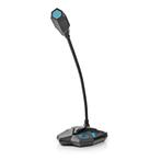 Nedis Gaming desk microfoon - USB / zwart/blauw, Audio, Tv en Foto, Nieuw, Ophalen of Verzenden
