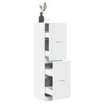 vidaXL Apothekerskast 40x41x144,5 cm bewerkt hout wit, Huis en Inrichting, Kasten | Overige, Verzenden, Nieuw