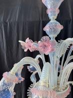 Kroonluchter - Opalino roze - Muranoglas - 8 lichten /