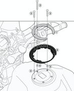 Kawasaki Z750 GIVI BF52 Tanklock adapter, Motoren, Onderdelen | Kawasaki, Nieuw