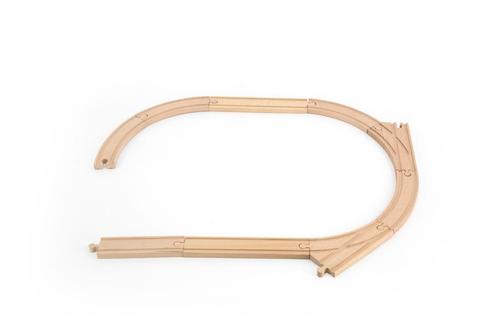 Tryco Houten Treinbaanset - Uitbreiding Rails TR-353077, Kinderen en Baby's, Speelgoed | Houten speelgoed, Nieuw, Verzenden