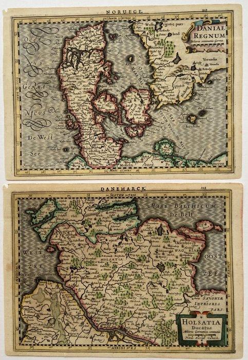 Denmark - Germany - Noord-Europa; Cloppenburgh/Hondius-, Boeken, Atlassen en Landkaarten