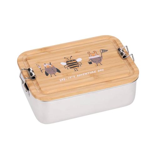 Lässig Lunchbox Stainless Steel Bamboo Nature, Huis en Inrichting, Keuken | Servies, Verzenden