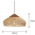 Vintage Boho Rotan Hanglamp – E27 Lamp voor Eetkamer Woonkam, Verzenden, Nieuw