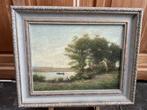Jan Jans (1872-1943) - Aan de Maas in Limburg., Antiek en Kunst