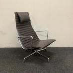 Vitra Eames EA124 lounge chair, donker bruin leder, Gebruikt, Leer, Ophalen of Verzenden