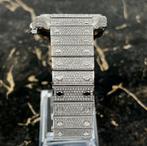 Cartier Santos - Nieuw WSSA0018 - Iced Out - Diamonds, Sieraden, Tassen en Uiterlijk, Overige merken, Staal, Staal, Polshorloge