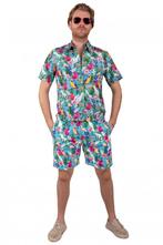 Korte Broek Hawaii Papegaaien Blauw, Kleding | Heren, Ophalen of Verzenden, Nieuw