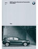 2004 BMW PARIJS HARDCOVER PERSMAP DUITS, Boeken, Auto's | Folders en Tijdschriften, Nieuw, BMW, Author