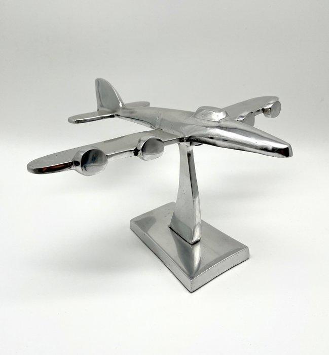 Beeldje - Plane - Aluminium, Antiek en Kunst, Curiosa en Brocante