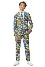 Super Mario Pak Jongen Tiener OppoSuits, Kinderen en Baby's, Carnavalskleding en Verkleedspullen, Nieuw, Verzenden