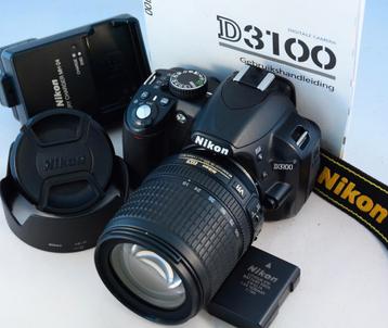 Nikon D3100 met 18-105mm VR ALLROUND ZOOM in TOP STAAT beschikbaar voor biedingen