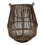 Lantaarn Ijzer zia brons h25 d22cm, Verzenden, Nieuw