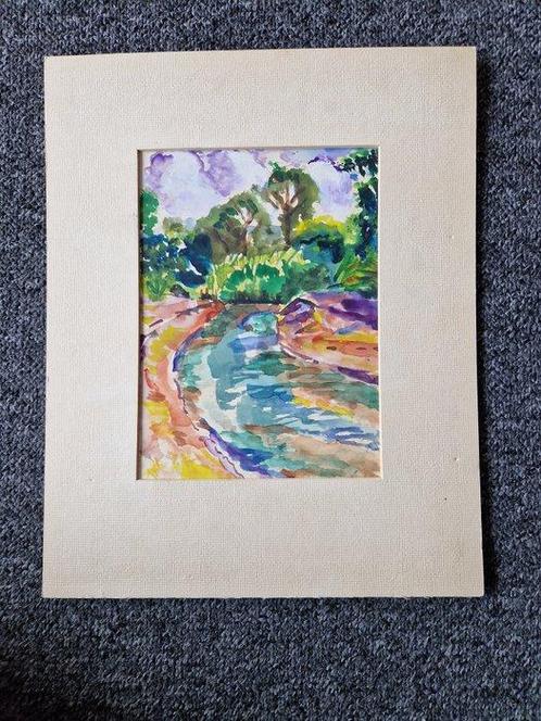 Freek van den BERG (1918 - 2000) - Zomers landschap, Antiek en Kunst, Kunst | Schilderijen | Klassiek