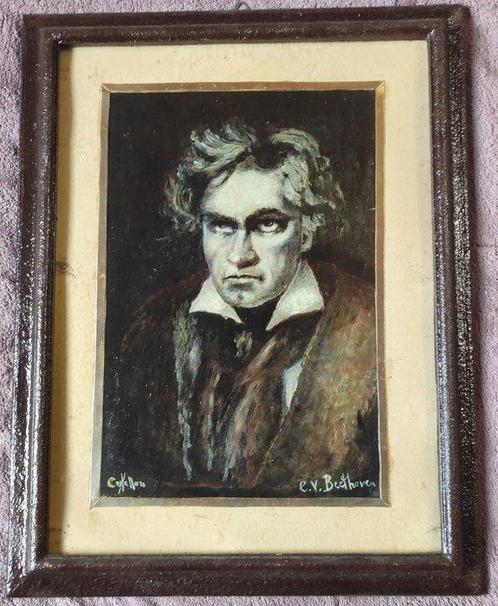 Castellari (XX) - Ludwig van Beethoven e altri musicisti, Antiek en Kunst, Kunst | Schilderijen | Klassiek
